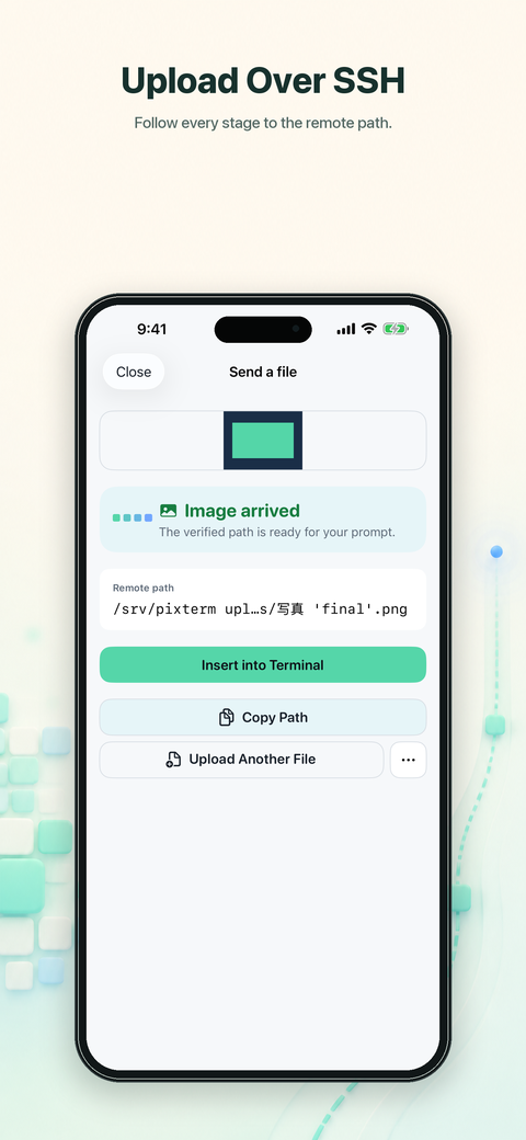 Choosing an image to send