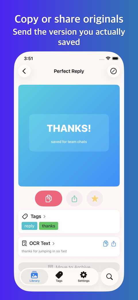 Organizing media with tags and favorites