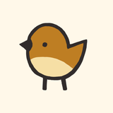 Hand-drawn sparrow character representing TrueBird
